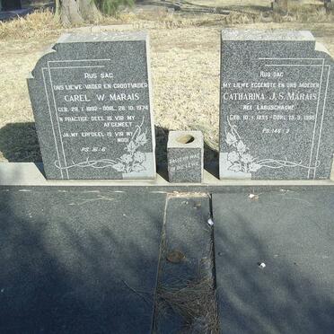 MARAIS Carel W. 1892-1974 &amp; Catharina J.S. LABUSCHAGNE 1895-1955