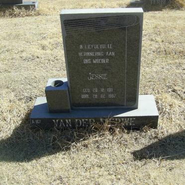 MERWE Jessie, van der 1911-1997