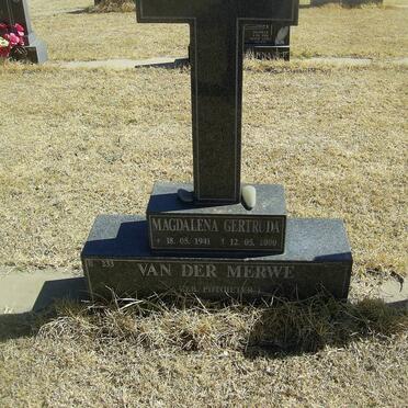 MERWE Magdalena Gertruda, van der nee POTGIETER 1941-2000