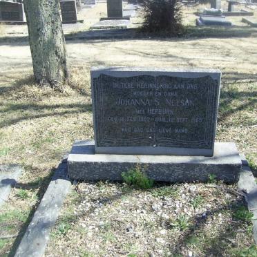 NELSON Johanna S. nee HEPBURN 1902-1965