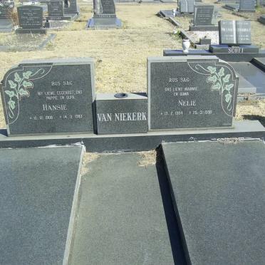 NIEKERK Hansie, van 1908-1983 &amp; Nelie 1904-1990