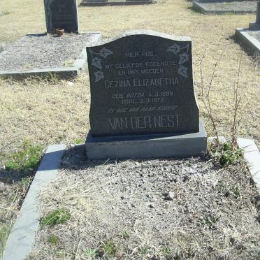 NEST Gezina Elizabeth, van der nee BOTHA 1898-1972
