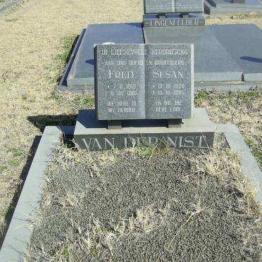 NIST Fred, van der 1919-1985 &amp; Susan 1920-1985