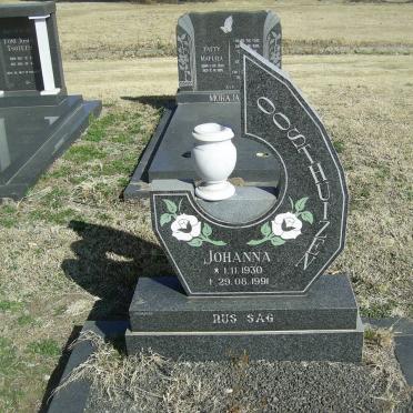 OOSTHUIZEN Johanna 1930-1991