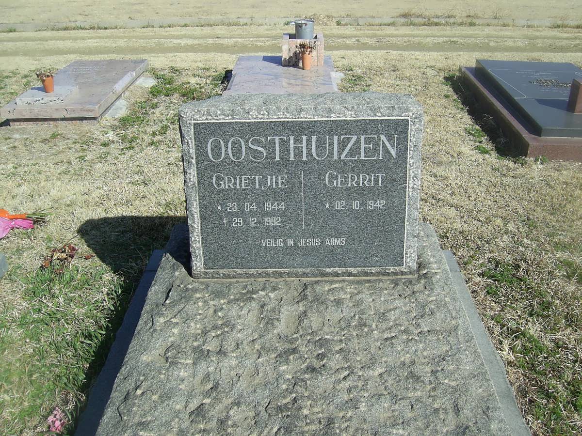 OOSTHUIZEN Gerrit 1942- &amp; Grietjie 1944-1992