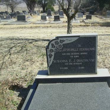 OOSTHUYSE Susanna E.J. nee VAN RENSBURG 1889-1961