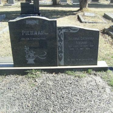 PIENAAR Susanna Catharina Adriana nee CLOETE 1888-1972
