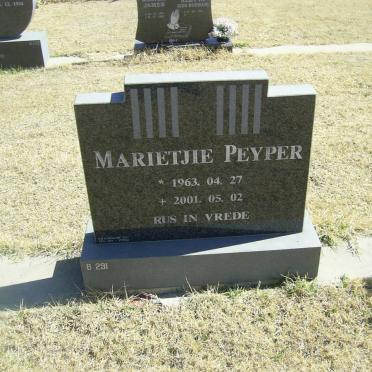 PEYPER Marietjie 1963-2001