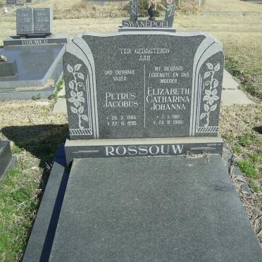 ROSSOUW Petrus Jacobus 1905-1995 &amp; Elizabeth Catharina Johanna 1912-1986
