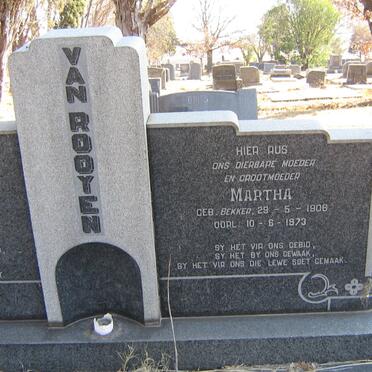 ROOYEN Hermanus, van 1906-1966 &amp; Martha BEKKER 1906-1973