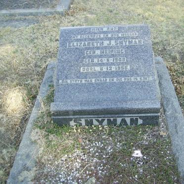 SNYMAN Elizabeth J. nee MEIRING 1908-1956