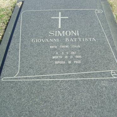 SIMONI Giovanni Battista 1917-1995