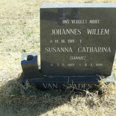 STADEN Johannes Willem, van 1919-  &amp; Susanna Catharina 1922-1994