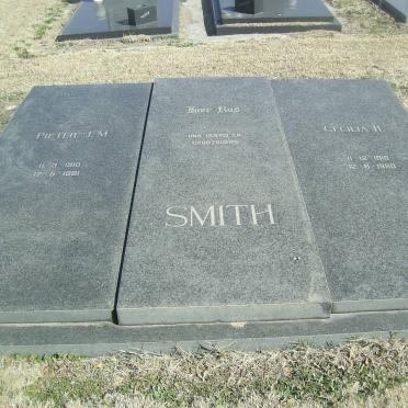 SMITH Pieter J.M. 1910-1981 &amp; Cecilia H. 1918-1980