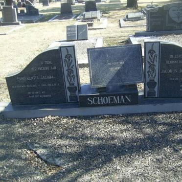 SCHOEMAN Jacobus Johannes Gustavus 1903- &amp; Emmerentia Jacoba SAAYMAN 1915-1972