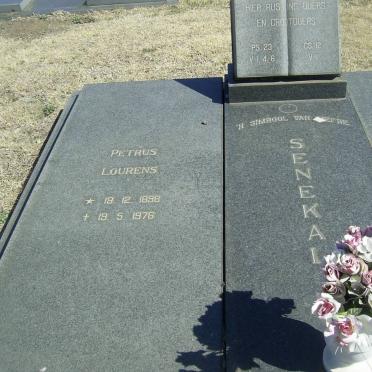SENEKAL Petrus Lourens 1898-1976