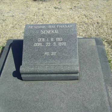 SENEKAL Hendrik Balthasar 1913-1978