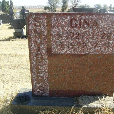 SNYDERS Gina 1927-1992