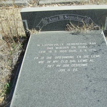 SONNEKUS Anna M. 1903-1979