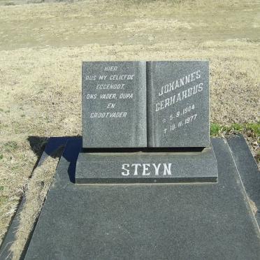 STEYN Johannes Gerhardus 1904-1977