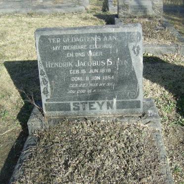 STEYN Hendrik Jacobus 1878-1954