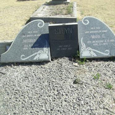 STEYN Jacobus P. 1892-1972 &amp; Mara C. DU PLESSIS 1900-1972