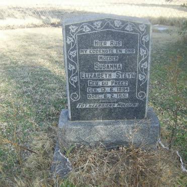 STEYN Susanna Elizabeth nee DU PREEZ 1894-1951