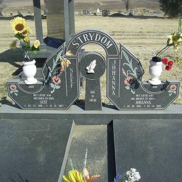STRYDOM Seef 1916-1997 &amp; Johanna 1928-1998