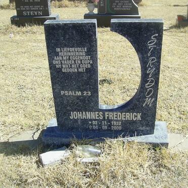 STRYDOM Johannes Frederick 1932-2000