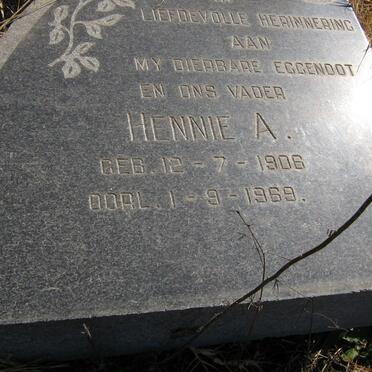 SMIT Hennie A. 1906-1969 &amp; Maria M.C. V.D. MERWE 1910-1970