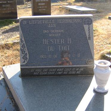 TOIT Hester H., du 1903-1979