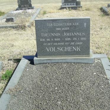 VOLSCHENK Theunnis Johannes 1890-1980