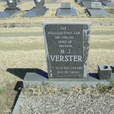 VERSTER M.J. 1902-1987