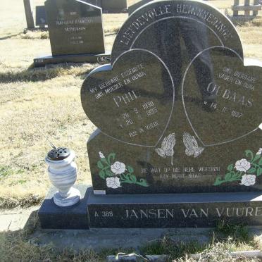VUUREN Oubaas Jansen van 1927-  &amp; Phil 1930-1995