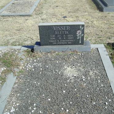 VISSER Aletta 1924-1983
