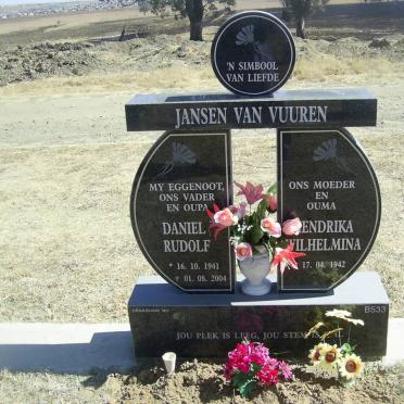 VUUREN Daniel Rudolf, Jansen van 1941-2004 &amp; Hendrika Wilhelmina 1942-