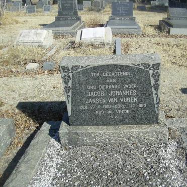 VUREN Jacob Johannes, Jansen van 1881-1963