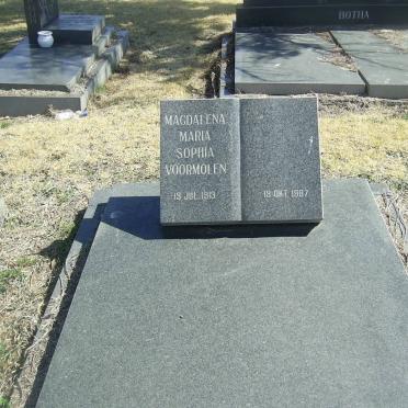 VOORMOLEN Magdalena Maria Sophia 1913-1987