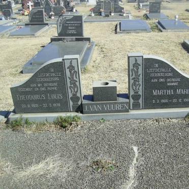 VUUREN Theodorus Louis, J. van 1905-1978 &amp; Martha Maria 1905-1982