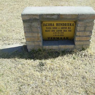 VERMAAK Jacoba Hendrieka 1928-2001