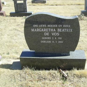 VOS Margaretha Beatrix, de 1918-2002