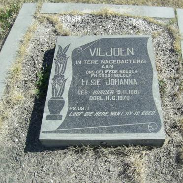 VILJOEN Elsie Johanna nee BURGER 1881-1970
