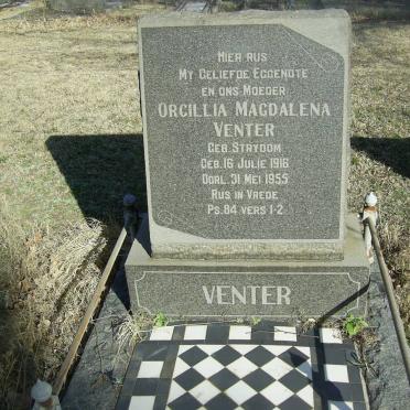VENTER Orcillia Magdalena nee STRYDOM 1916-1955