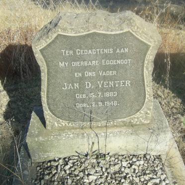 VENTER Jan D. 1883-1948