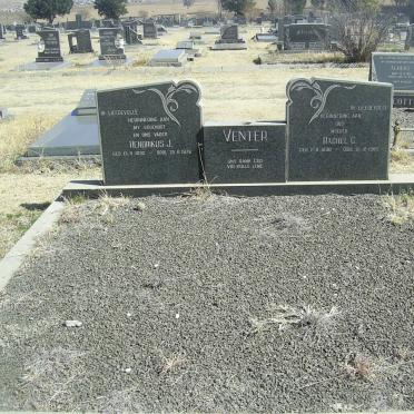 VENTER Hendrikus J. 1892-1978 &amp; Rachel C. 1896-1986