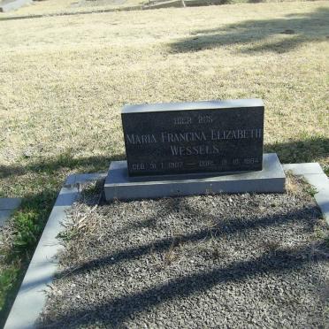 WESSELS Maria Francina Elizabeth 1907-1984