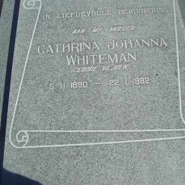 WHITEMAN Cathrina Johanna nee VILJOEN 1890-1982