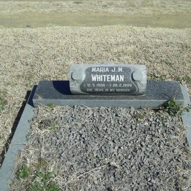 WHITEMAN Maria J.M. 1906-1999