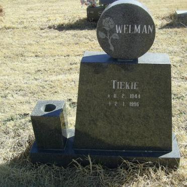 WELMAN Tiekie 1944-1996