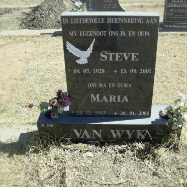 WYK Steve, van 1928-2001 &amp; Maria 1943-2006